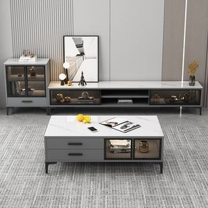 Nueva combinación de gabinete de <span class=keywords><strong>TV</strong></span> de materiales genuinos blancos ajustables modernos muebles para el hogar Juegos de soporte de <span class=keywords><strong>TV</strong></span> Meuble <span class=keywords><strong>TV</strong></span> - Product Image 3