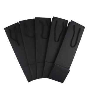 Подарочный бумажный пакет для шампанского и вина, многоразовый, из крафт-бумаги, экологичный, прочный, для покупок - Product Image 6