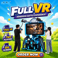 Machine de jeu de tir VR pour 2 joueurs, simulateur de réalité virtuelle, équipement d'arcade commercial pour centre commercial FEC