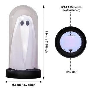 Decoración de Fantasma Brillante para Halloween, Adornos LED Espeluznantes para Fiestas de Casas Encantadas, Decoraciones Luminosas de Fantasmas Aterradoras - Product Image 6