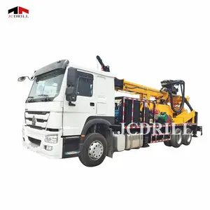 Truck mounted 600m hydraulic borehole water well drilling rig with DTH and Mud drilling