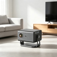 Projecteur LCD à moteur optique entièrement fermé, 1080P HD, 500 ANSI, 6500 lumens, lumière LED haute luminosité, système d'exploitation Android, projecteur intelligent