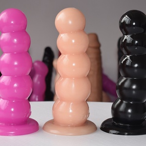 FAAK 054 Anus Beads Anal Plug Mental Healthy Easy Clean Perfect Softness and Hardness Realistic <b>Dildo</b> - Product Image 4