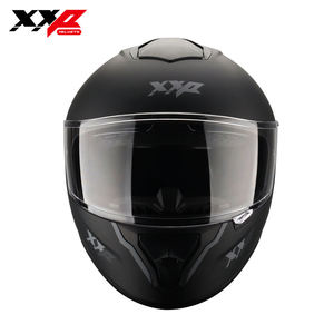 Casques de moto intégraux en ABS noir mat, nouveau spoiler large, visière transparente, boucle à dégagement rapide, XXP Warr DOT, garantie de 6 mois - Product Image 6