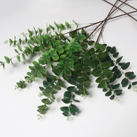 C-158 Vente en gros de plantes et verdure artificielles imprimées en 3D, feuilles d'eucalyptus, pour la photographie de mariage, l'art et l'intérieur