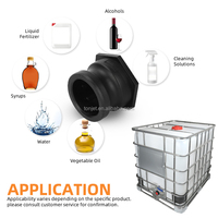 Adaptor Tangki IBC 2 Inch S60X6 ke Konektor Camlock Tipe A Male Plug 2 Inch, Plastik Polipropilena untuk Tangki IBC Air