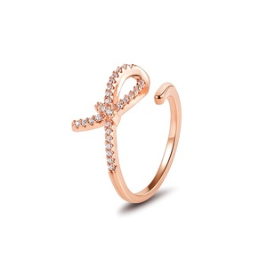 Bague ajustable en argent <span class=keywords><strong>2022</strong></span> plaqué or 18K pour femme, nouveauté 925 - Product Image 3