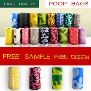 Sacs à déjections pour chiens et chats imprimés avec des pattes, écologiques, réutilisables, biodégradables, en plastique EPI, pour l'élimination des déchets d'animaux - Product Image 4