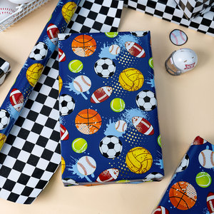 Sports Balls <b>Pattern</b> Gift Wrapping <b>Paper</b> Double-Sided Art <b>Paper</b> for Birthday Crafting Recyclable Coated Packaging <b>Paper</b> - Product Image 2