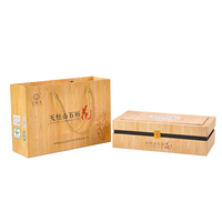 Ensemble cadeau de fleurs de Dendrobium Tianzhushan de qualité supérieure avec emballage en bambou de luxe pour la vente en gros