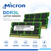 Mémoire RAM DDR3L 4 Go 1866 MHz pour ordinateur portable PC3L-14900S MT16JSF51264HZ-1G4D1 204 broches SODIMM 1,35 V basse tension en stock pour mise à niveau informatique