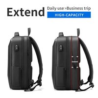 Sac à dos pour ordinateur portable antivol d'usine pour hommes sac à dos rigide extensible résistant à l'eau avec sac d'ordinateur de voyage d'affaires USB