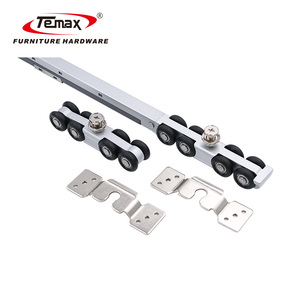 Sistema <span class=keywords><strong>de</strong></span> rueda <span class=keywords><strong>de</strong></span> puerta corredera Temax con riel oculto <span class=keywords><strong>de</strong></span> cierre suave para accesorios <span class=keywords><strong>de</strong></span> puerta <span class=keywords><strong>de</strong></span> alta calidad - Product Image 3