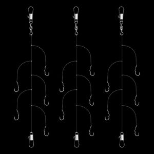 Patented Flipping Hook Rig 100cm 5 Hooks Automatic Fish Catching For Catfish Crucian Carp Bottom Fishing - Product Image 2