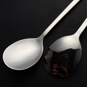 Korean Style Long Handle Stirring <b>Spoon</b> 304 Stainless Steel Food Grade <b>Coffee</b> Dessert Soup <b>Spoon</b> Solid Color - Product Image 4