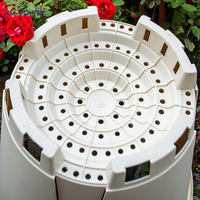 Pot de fleur en plastique double couleur durable fournitures de jardin domestique de tailles multiples pour la transplantation de plantes succulentes de pépinière jardinière de qualité supérieure