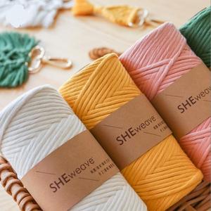 Corde de <span class=keywords><strong>macramé</strong></span> de corde de coton à <span class=keywords><strong>un</strong></span> brin Offre Spéciale en usine 5mm pour la suspension de <span class=keywords><strong>macramé</strong></span> - Product Image 2