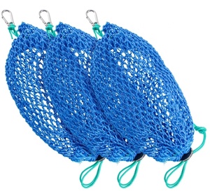 Sacs à appâts en filet pliables, sacs à appâts de pêche, boîte à appâts en caoutchouc pour homard, crevettes, crabes, équipement et accessoires de pêche - Product Image 1