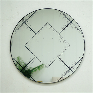 Miroir mural rond, décoration polyvalente pour la maison, pour chambres à coucher, salons, salles à manger, halls d'entrée et plus encore - Product Image 3