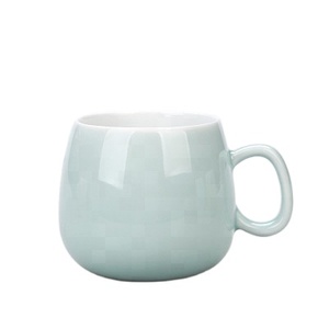 High Quality <b>One</b>-Color Print Ceramic Nordic Mugs Pot-Bellied Design <b>Cup</b> - Product Image 4