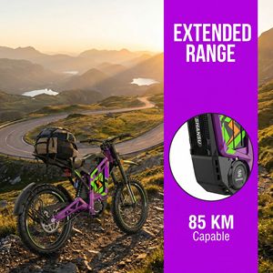 <span class=keywords><strong>Bicicleta</strong></span> Eléctrica de Alta Potencia de 72V 3000W con Motor sin Escobillas de 8000W de Pico, Batería de Litio de 36AH con Autonomía de 85KM, Motocicleta Eléctrica - Product Image 2