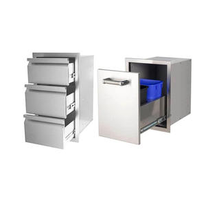 VICTORY KITCHEN Meuble de cuisine d'extérieur en acier inoxydable 201 Porte d'armoire encastrée Autres hôtels Boutique - Product Image 6