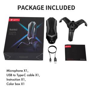 Hot T1 Radiant Rgb Lighting Condensador Usb Direcional Gaming Mic Microphone Gamer Streaming Para Pc Microfono - Product Image 6