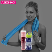 Serviette rafraîchissante instantanée de haute qualité, réutilisable, protection UV, à séchage rapide, pour la tête