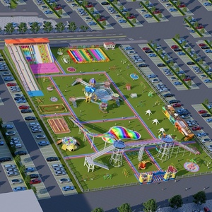 Tobogán Arcoíris Familiar, Juego de Pista de Esquí Seco para Niños y Padres, con Material Plástico para Zonas Turísticas y Paisajes - Product Image 6