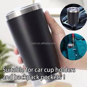 Custom Logo 20oz American Luxury Minimalist <b>Coffee</b> Tumbler Cup Powder Coated Leakproof Insulation Stainless Steel Ceramic Cups - Product Image 2