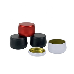 Özel noel Mini yuvarlak mum kavanozu 54 * H40mm 50ml küçük boş teneke kutu kapaklı boyalı Metal teneke kutu kek için - Product Image 4