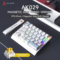 Teclado Mecánico para Juegos Ajazz Ak029 de Una Mano, 29 Teclas, Interruptor Magnético, Cableado, Ultraportátil para Windows y Mac