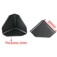 Protections d'angle en plastique épaissi pour boîtes d'expédition, emballages postaux, protections triangulaires résistantes aux chocs sur trois côtés
