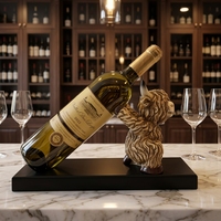 Porte-bouteilles en résine en forme de vache des Highlands |   Ornement de table décoratif pour la maison, animal en résine