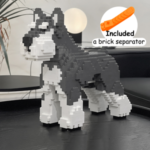 Jouets pour chiens Schnauzer 1:1 à succès, série d'animaux, ensembles de blocs de construction, briques de construction DIY, jouet en blocs 3D, cadeau pour enfants - Product Image 4