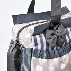 Borsa da mummia Set di quattro pezzi multifunzionale grande capacità stampata alla moda a pois farfalla Festival Mummy Bag - Product Image 5