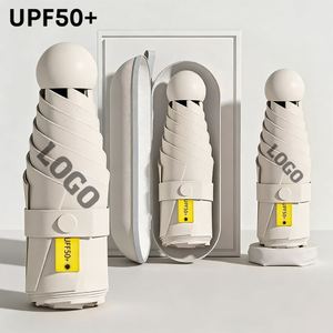 Sombrillas Portátiles Plegables de 5 Secciones con Protección UV UPF50+ para Viajes, Regalos Empresariales y Promocionales con Logotipo Personalizado - Product Image 1