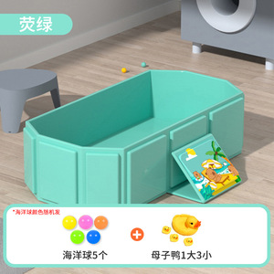 Baignoire pliable pour bébé, <span class=keywords><strong>piscine</strong></span> pour les moins de 3 ans, utilisation à domicile et en extérieur, <span class=keywords><strong>jeux</strong></span> de natation pour nouveau-nés - Product Image 3
