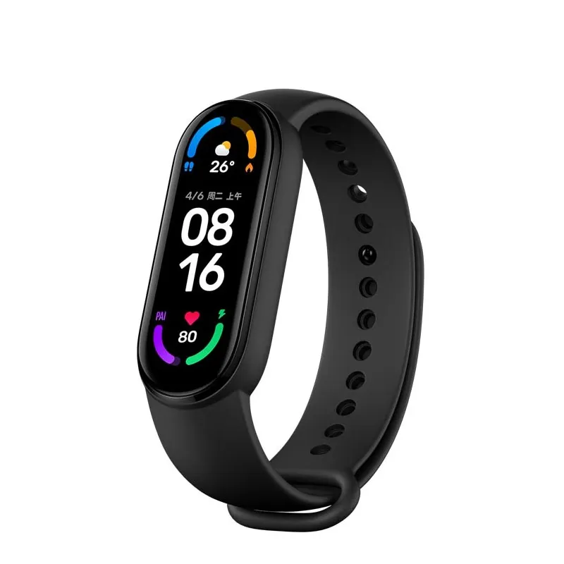 Global Version Xiaomi Mi Band 6 Smart Wristband BT5.0 Heart Rate Monitoring 5ATM Waterproof Fitness Tracker 1.56" AMOLED Screen