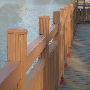 Senbao 계단 난간 브래킷 장식 계단 난간 나무 플라스틱 난간 울타리 난간