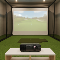 Projecteur laser DLP UHD 4K Ben.Q AK700ST avec 4000 lumens ANSI pour cinéma maison, conférences professionnelles et simulation de golf