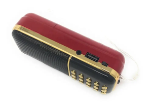 Mini Altavoz Digital Portátil con Radio FM y Linterna, Radio de Emergencia AM/FM Estéreo, Compatible con Tarjeta TF, Batería Recargable - Product Image 4