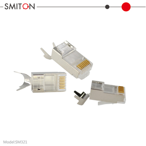 RJ45 Cat7 konektor Modular 8P8C Plug berpelindung kabel LAN Ethernet berlapis emas colokan jaringan kecepatan tinggi - Product Image 6