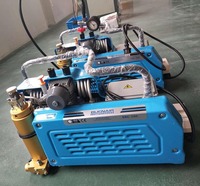 Compresseur d'air respirant à arrêt automatique 350bar/5000psi 100L/min personnalisé pour la plongée sous-marine de lutte contre les incendies