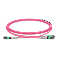 Kabel Patch Fiber Optik AIXTON OM5 Transceiver 50/125m LSZH OM4 MPO/MTP 850/1300nm 3.0mm APC/APC Panjang Sesuai Pesanan