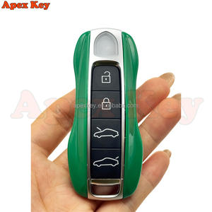 Étuis de clés de remplacement de haute qualité, vert foncé, magnifiques, pour Porsche, avec autocollants pour la création de cadres photo artistiques - Product Image 2