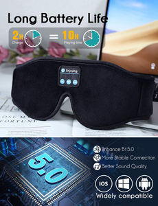Sleep Headphones Mask with Headphones 3D Sleep Eye Mask for Men & Women for Side Sleepers Travel Insomnia Relaxation Meditation - Product Image 5
