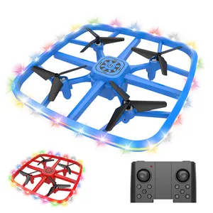 New F180 Mini UFO RC Drone LED Lighting Obstacle Avoidance Fixed Height Anti-collision Anti-fall Remote Control Helicopter
