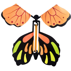 Carte de papillon volant magique, Surprise, papillon dans le livre, bande de caoutchouc, alimenté, jouet volant de fée magique, cadeaux de nouvel an - Product Image 3