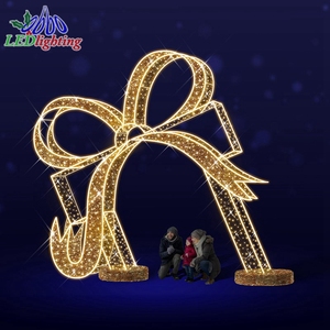 Outdoor Mall Park Christmas Halloween Decoration Landscape Waterproof <strong>LED</strong> 3D Theme <strong>Light</strong> Arch Material - Product Image 2